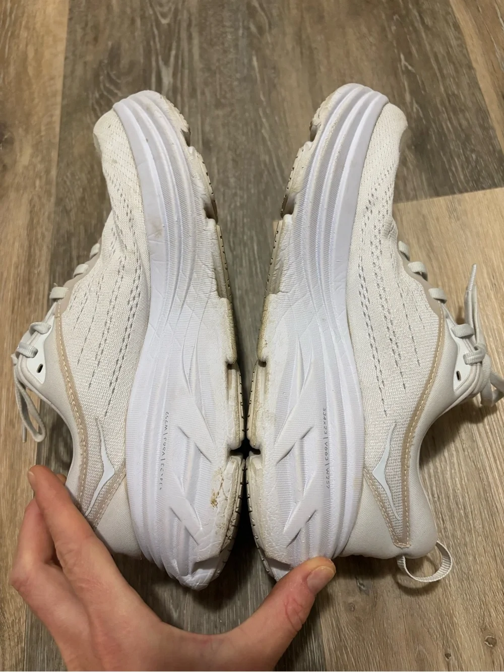 Hoka Bondi 8 Women's White Cushioned Running Shoe - Picture 13 of 16